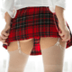 Wife wears short red plaid skirt for fantasy roleplay with husband ~ MarriageHeat