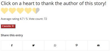 screenshot of favorite button ~ MarriageHeat