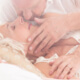 Older husband and wife kiss passionately ~ MarriageHeat