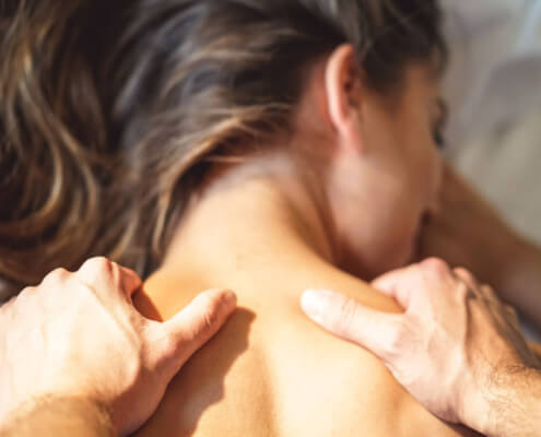 Husband gives sensual massage to wife ~ MarriageHeat