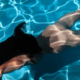 Naked wife swims under water in pool ~ MarriageHeat