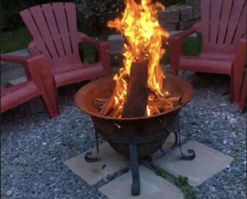 Backyard firepit - MarriageHeat