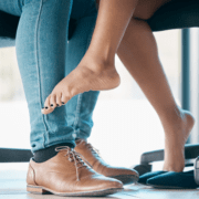Wife teases husband with footsie at church dinner ~ MarriageHeat