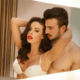 Aussie husband arranges a bathroom liaison with his wife in the bathroom.