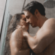 Husband and wife kissing in the shower ~ MarriageHeat