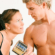 Wife showing admiration for her husband's strength ~ MarriageHeat