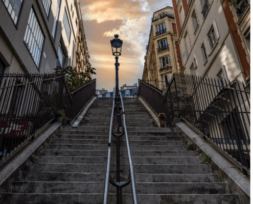 Stairs to MonteMartre, Paris, France ~ MarriageHeat
