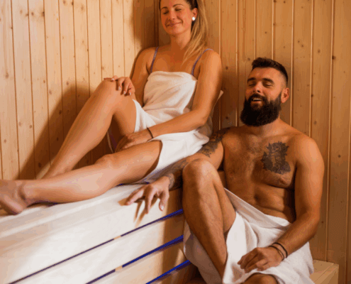 Couple spend a sexy Valentine's in the spa ~ MarriageHeat