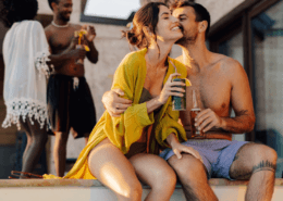 Husband and wife sneak sex at their party ~ MarriageHeat
