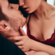 Wife leans down to give husband a sexy kiss ~ MarriageHeat